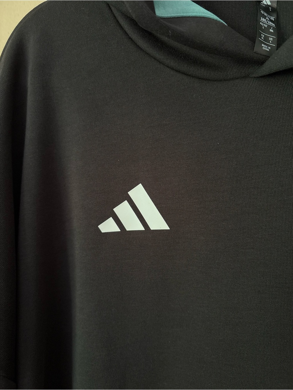 Adidas All Blacks Rugby Pullover Hoodie Black Men’s Large NWT - Picture 9 of 14